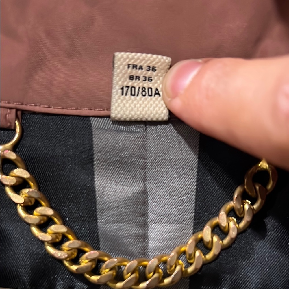 Burberry Pink Trench Coat Classic Design - Picture 4 of 7